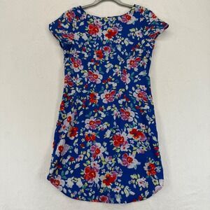Yumi Kim Saks Spring 2017 Blue Love Potion Floral Shift Dress -‎ Women's XS READ